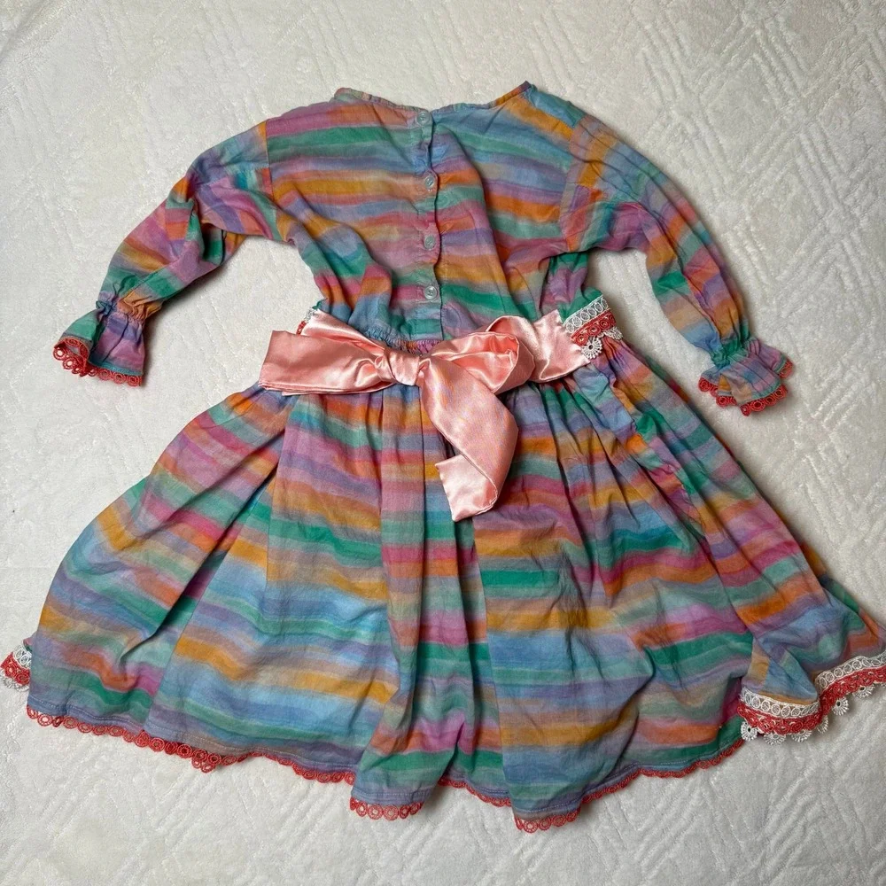 Boho Cottage Girls 3pc Lot Approx Sz 8 Floral Dresses Blouse Unbranded
